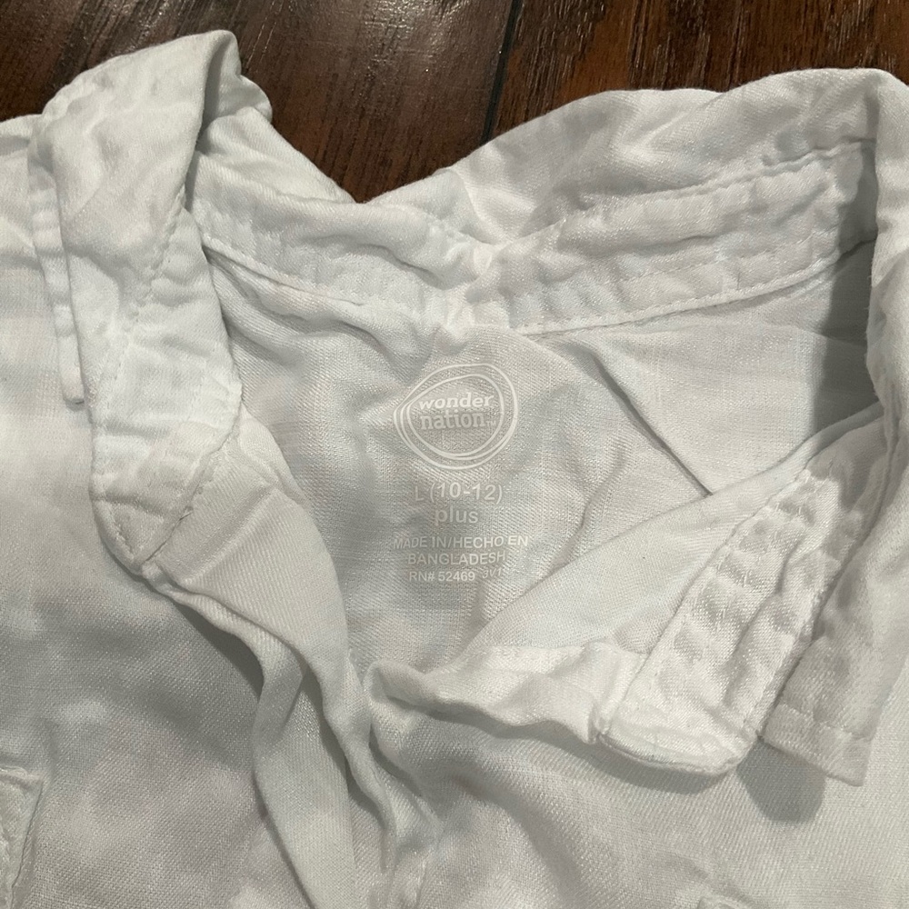 White Top With Buttons!